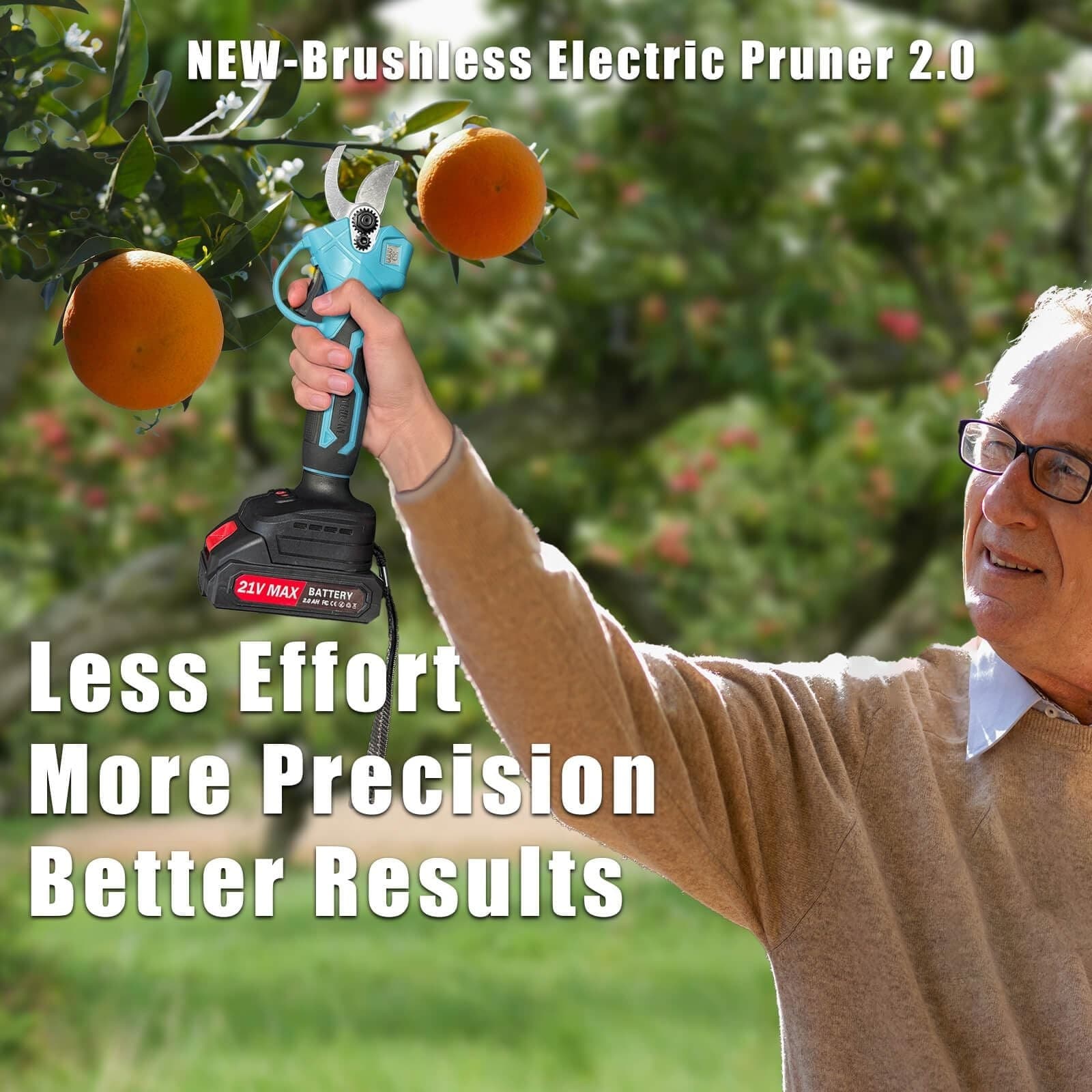 21V Electric Pruning Shears, Tacsaw Upgraded 600W Brushless Electric Pruner w... 2