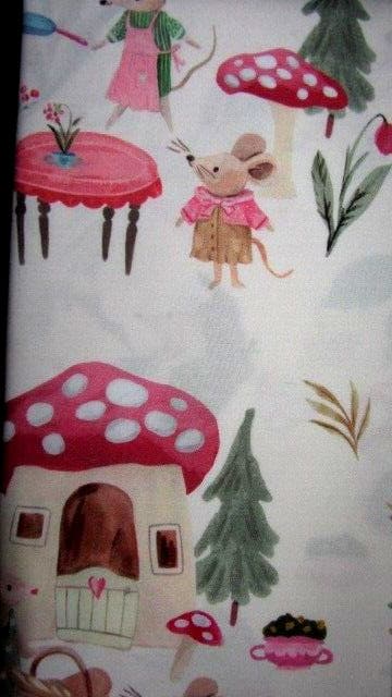 Pottery Barn Kids MICE AND FRIENDS Organic Sheet Set FULL 3
