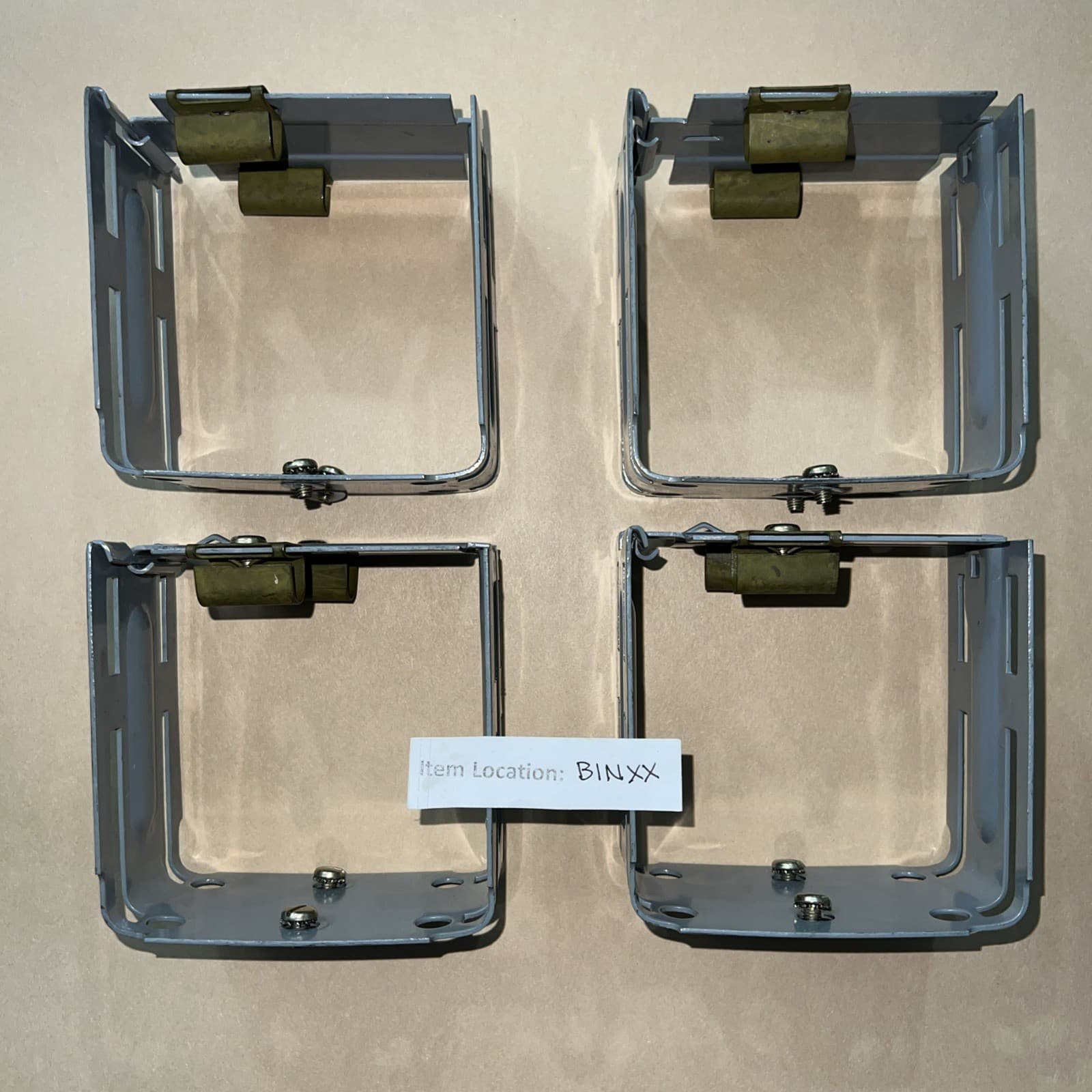 SQUARE D LAY IN DUCT WIREWAY COVER CONNECTOR 4" X 4" LOT OF 4 2