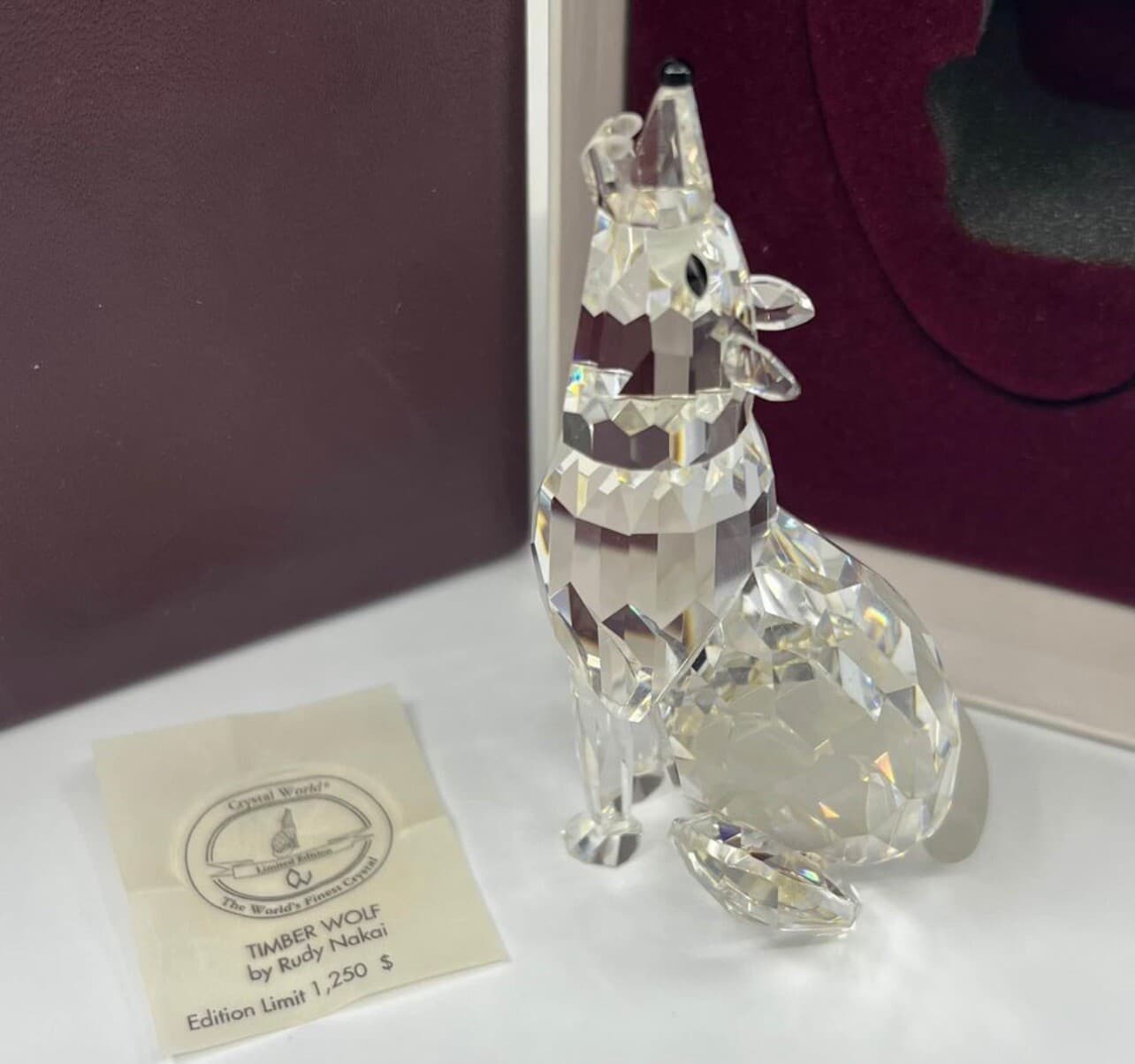Rare - Crystal World Timber Wolf - Numbered 215/1250 2