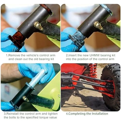  UHMW A-Arm Control Arm Bushing Kit for Can-Am Maverick X3 / 900 / Turbo/X  6