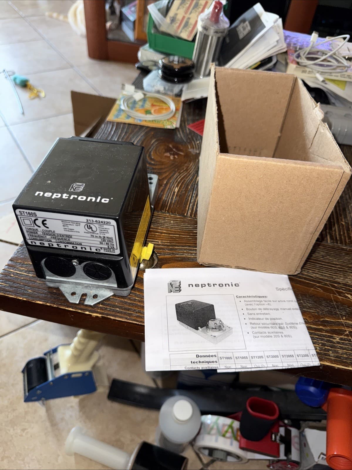 NEPTRONIC ST160S Actuator 70 in.lb 110 to 130 Vac On/Off or floating 3