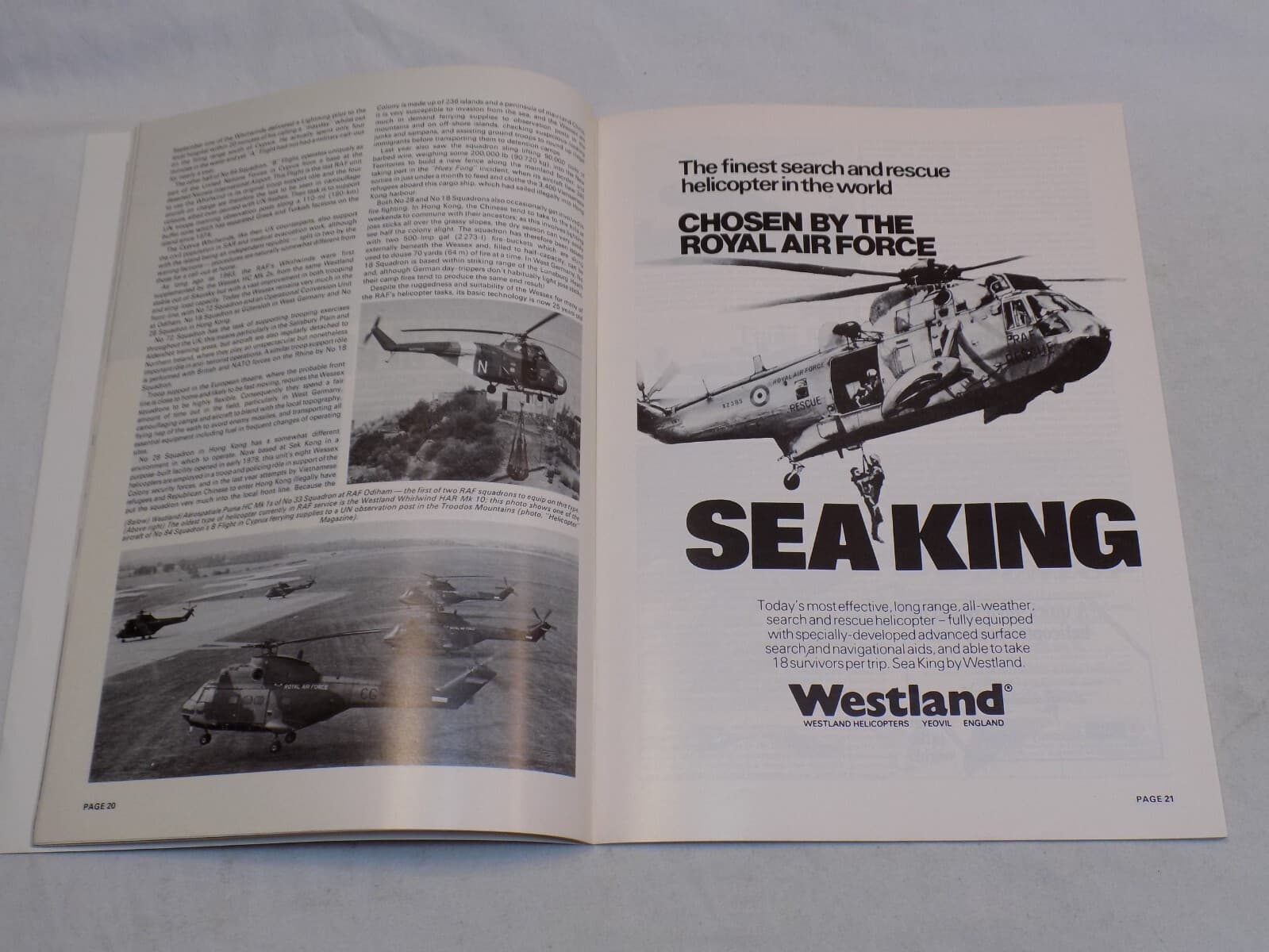 Royal Air Force Yearbook Magazine 1980 Planes RAF Helicopters Panavia Tornado MK 4