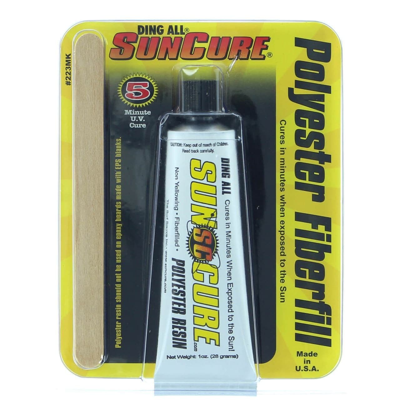 Ding All Sun Cure Polyester Mini Tube 1oz Surf Repair