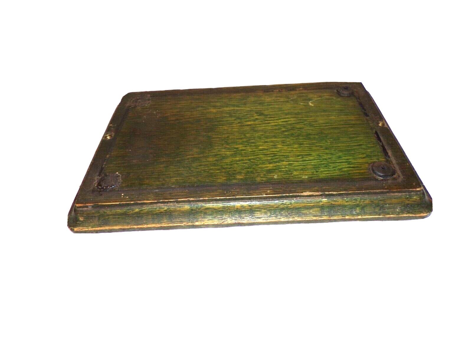 COLUMBIA Q CYLINDER PHONOGRAPH EARLY ORIGINAL BASE , GREEN TINT 2