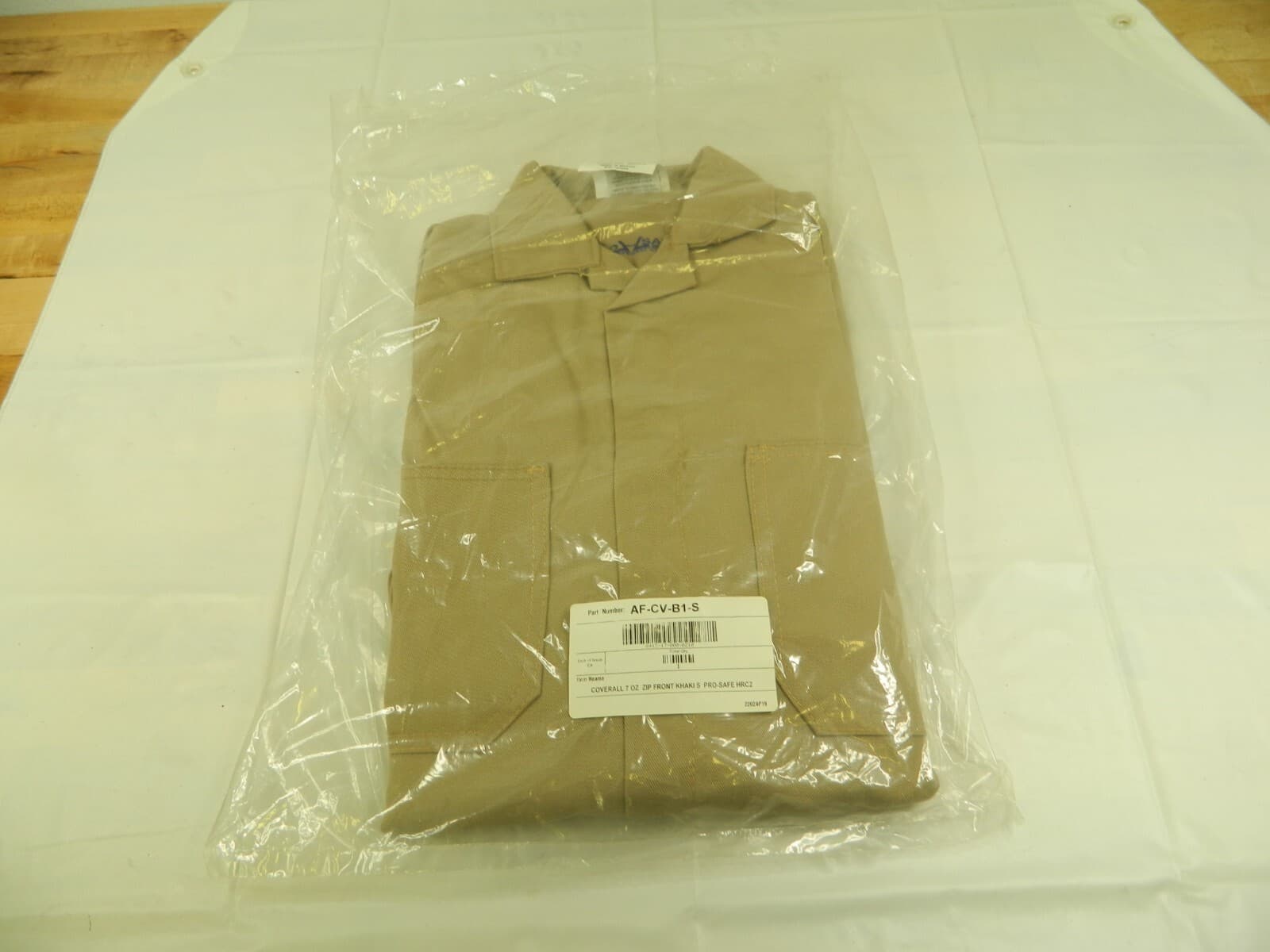 PRO-SAFE Size S Khaki 8.7 cal/cm2 Arc Flash Coveralls AF-CV-B1-S 2