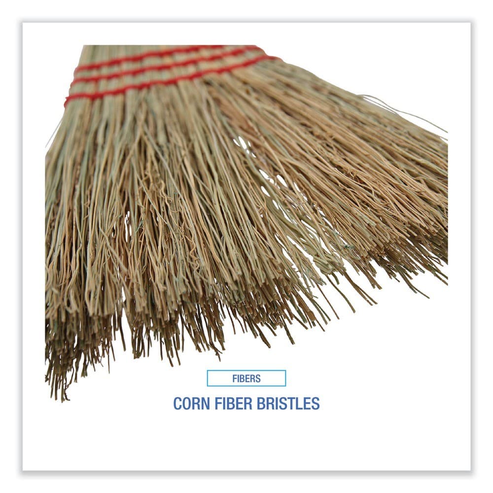 Boardwalk 951TEA 39" Corn Fiber Bristles Lobby/Toy Broom - Red New 4