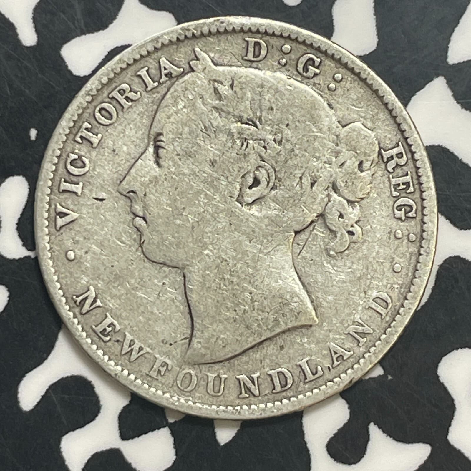 1890 Newfoundland 20 Cents Lot#T1828 Silver! 2