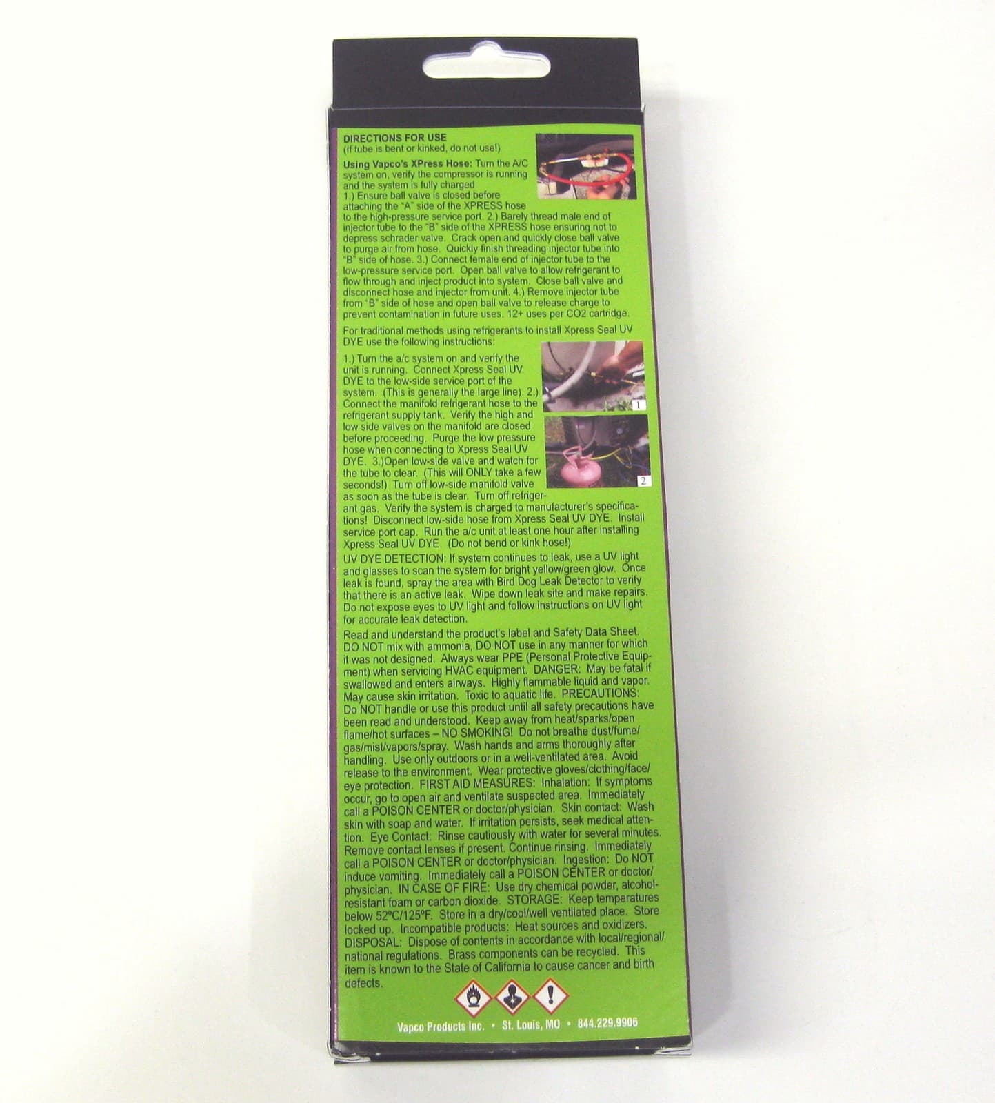 Vapco HVAC XPress Refrigerant Sealant w/ UV Dye 1.5 to 5 Ton XPS-5T-SD 2