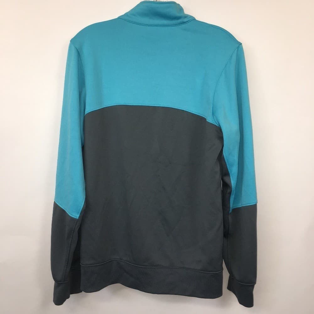 Nike Elite Track Jacket Turquoise  Gray Zip Up S 3