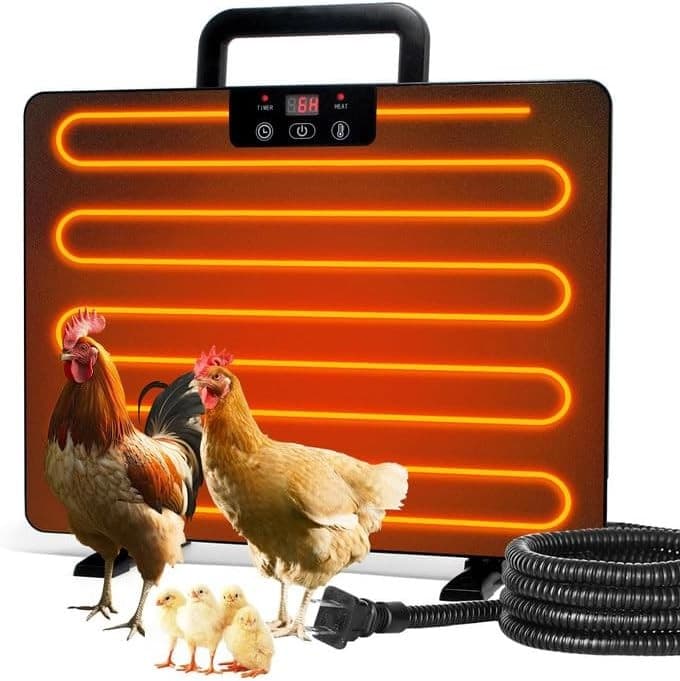 Chicken Coop Heater, Safe Radiant Space Heat Energy Chick Pet Cat Dog Warmer 2