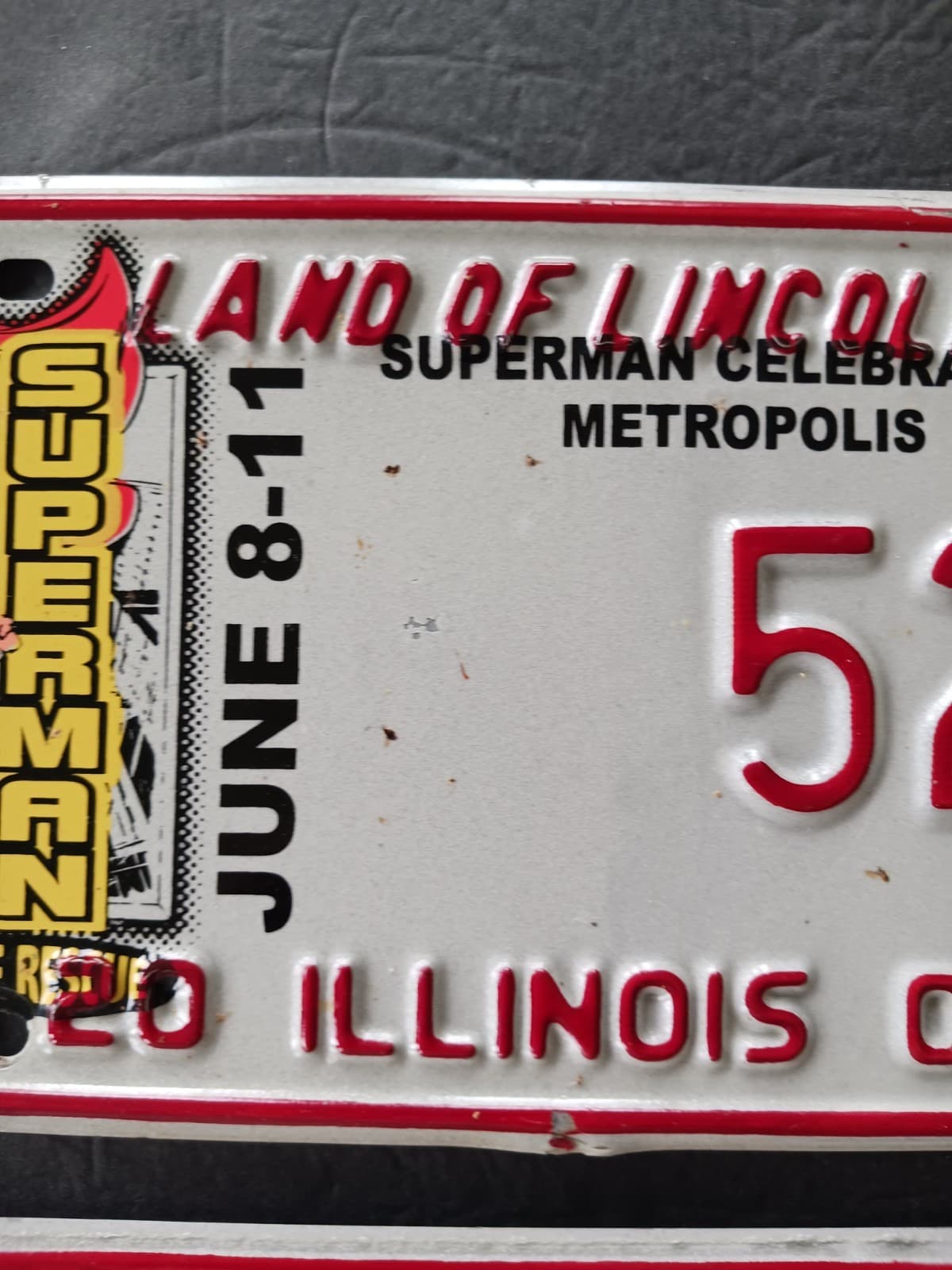 Set 2000 Superman Celebration Illinois License Plate 52 Special Event Plates 6