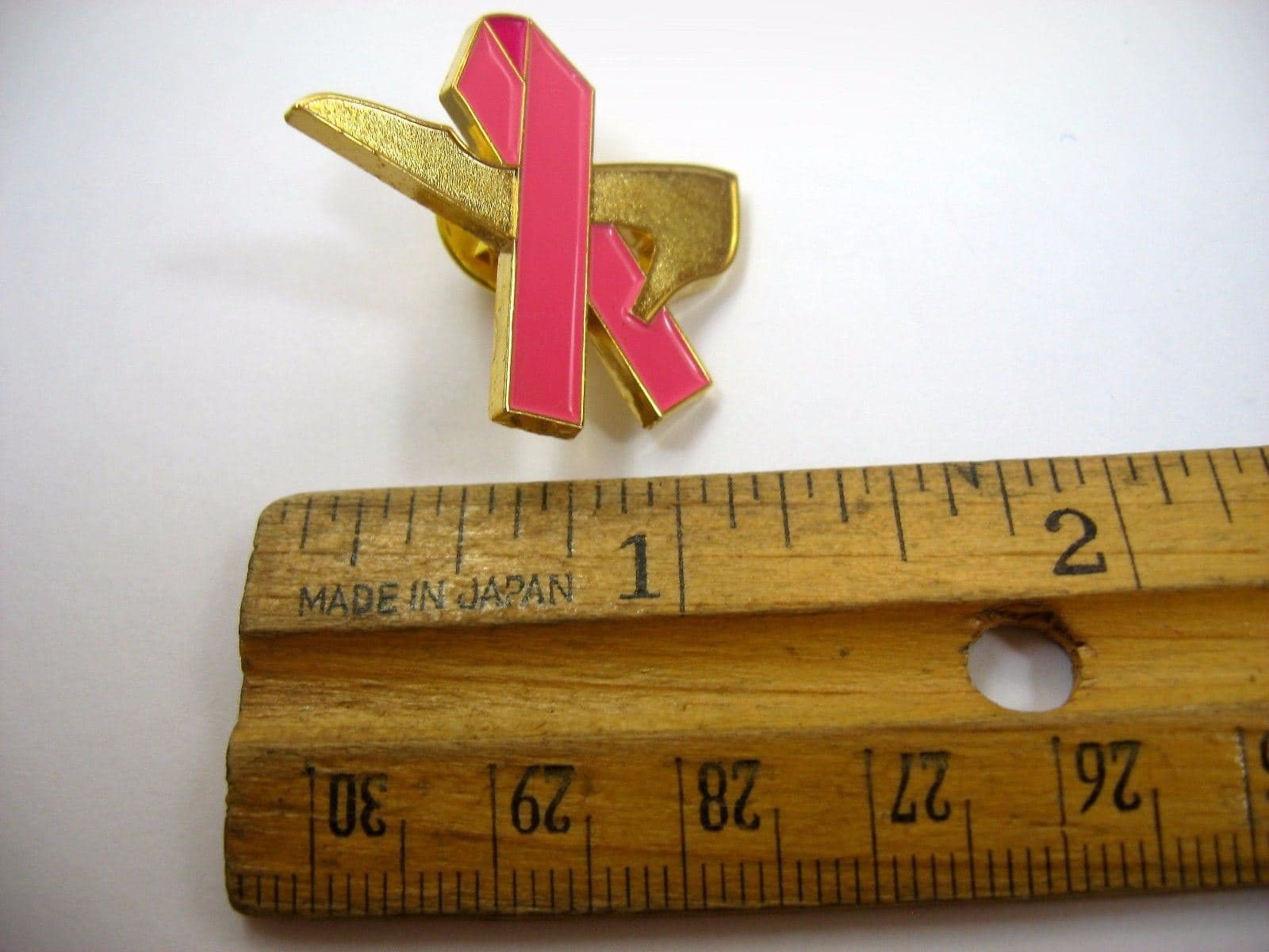 Vintage Collectible Pin: Breast Cancer Pink Ribbon High Heel Shoe Design 4