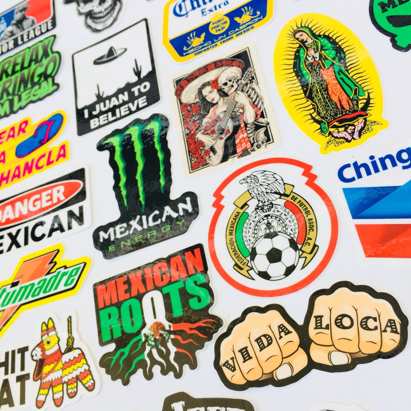 MEXICAN CHINGON Hard Hat Stickers 40 MEXICO HardHat Sticker Pegatinas cascos  6