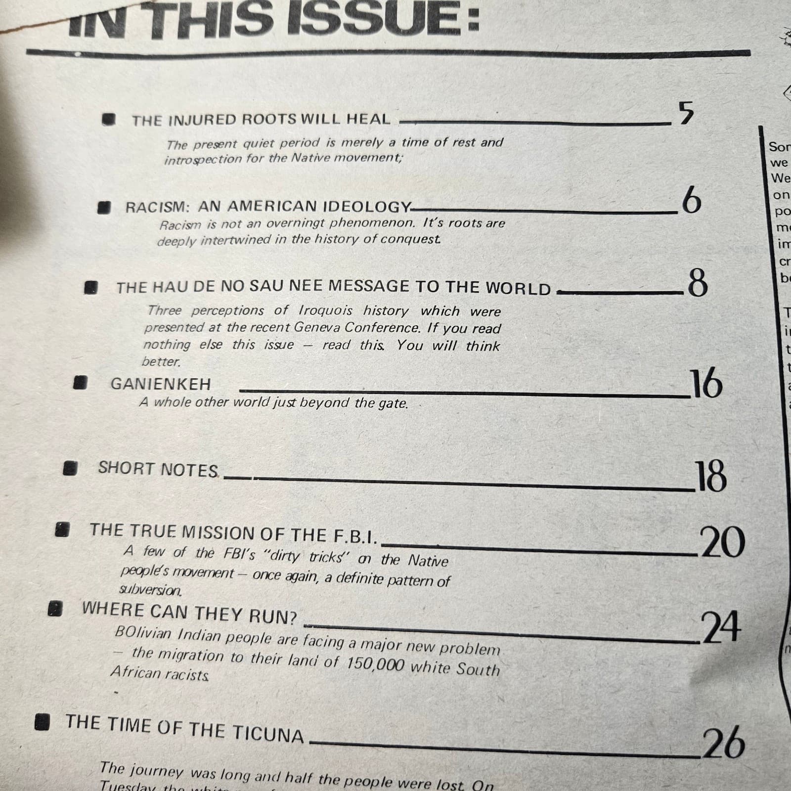 2 Issues 1977 Akwesasne Notes Publication For Native American Indians 6