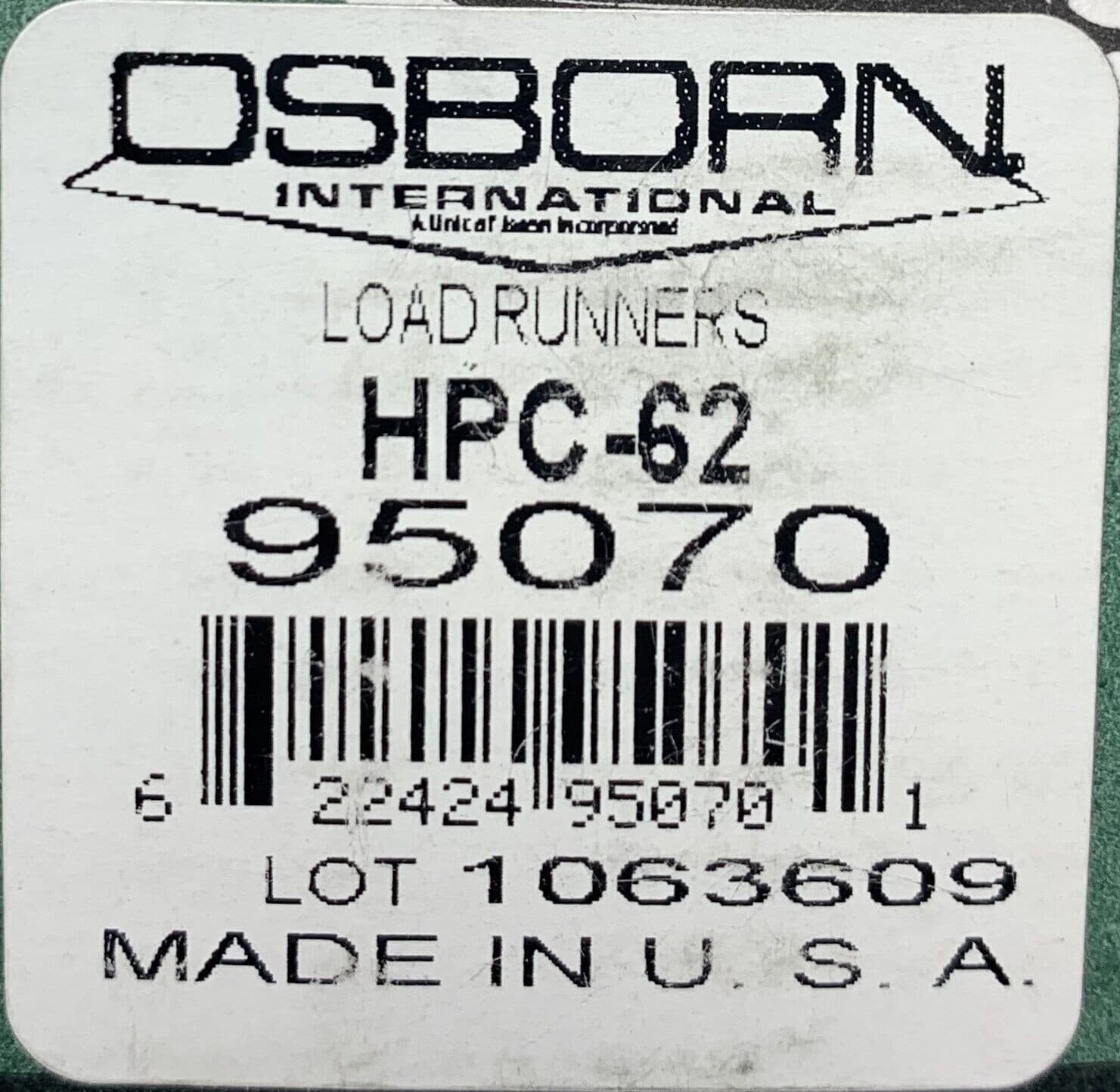 (LOT OF 8) OSBORN HPC-62 95070 HEAVY DUTY LOAD RUNNERS IDLER-ROLLERS 3
