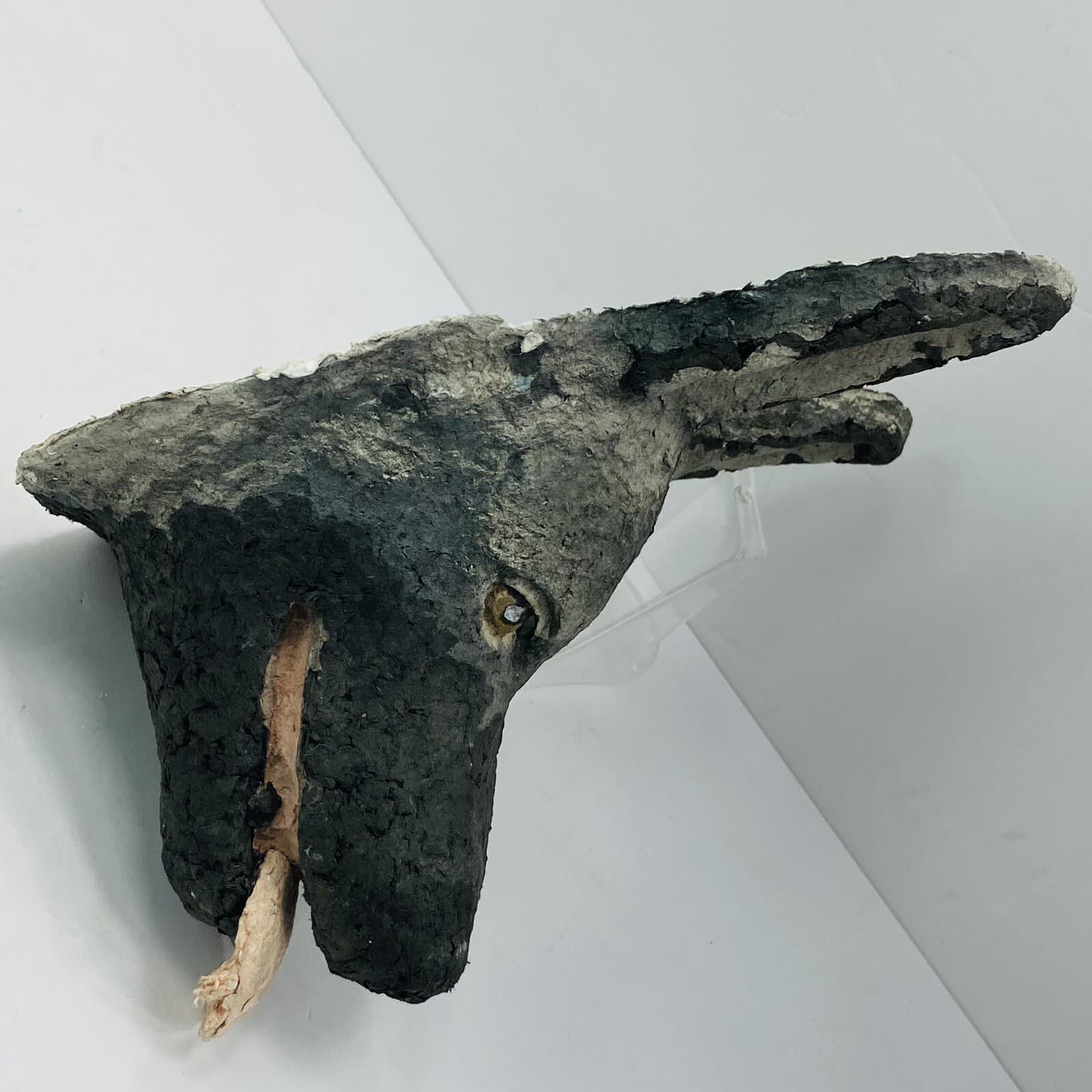 Artisan Crafted  Paper Mâché Dog Masque Mask German Australian Shepherd  Signed 4