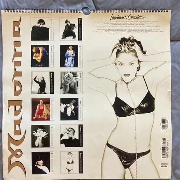 Madonna 1995 Calendar - Vintage 15” X 15” In excellent condition 2