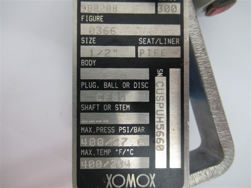 Tufline 0366 , 1" NPT Sleeved Plug Valve — 2-Way — Stainless Steel 4