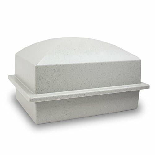 Crowne Vault Small Granite Color Coronet Polymer Funeral Cremation Urn Vault