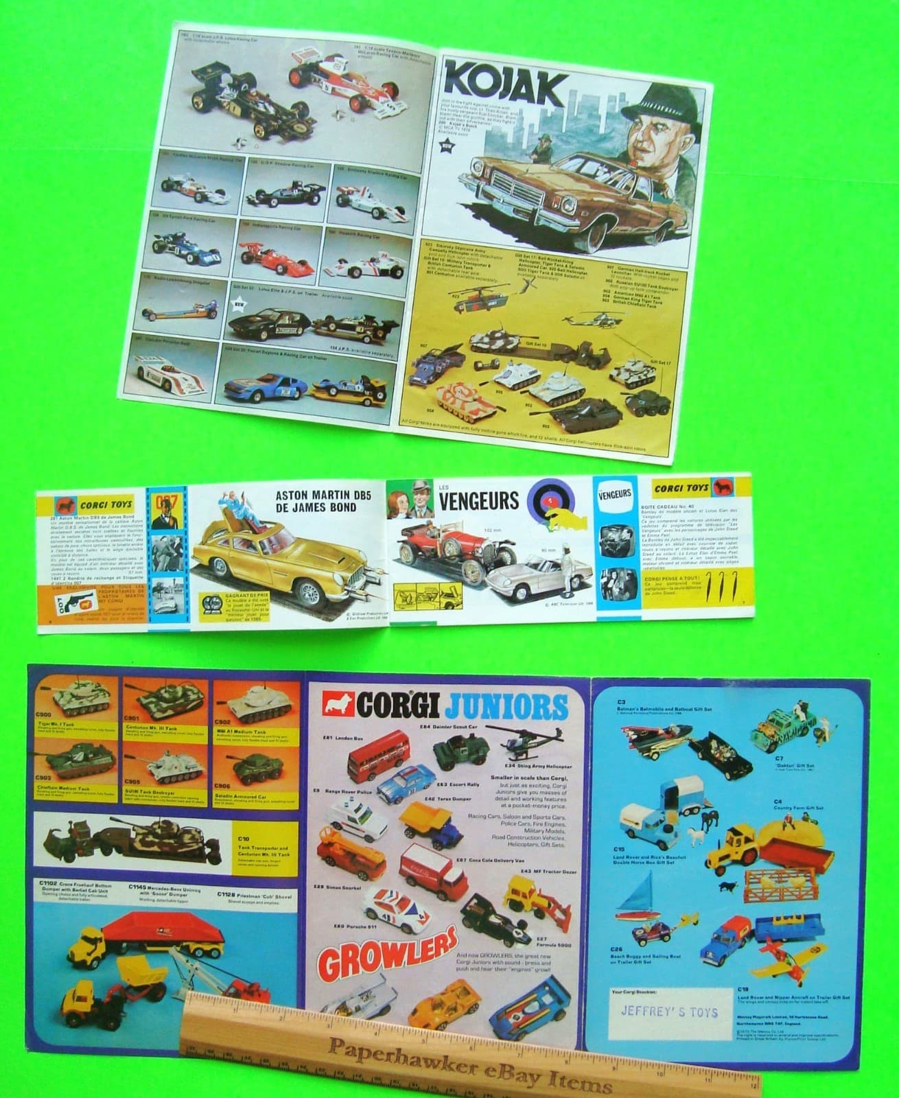 5 Diff 1966 to 1976 CORGI DIECAST TOY / MODEL CAR COLOR BROCHURES 160-pgs XLNT 4
