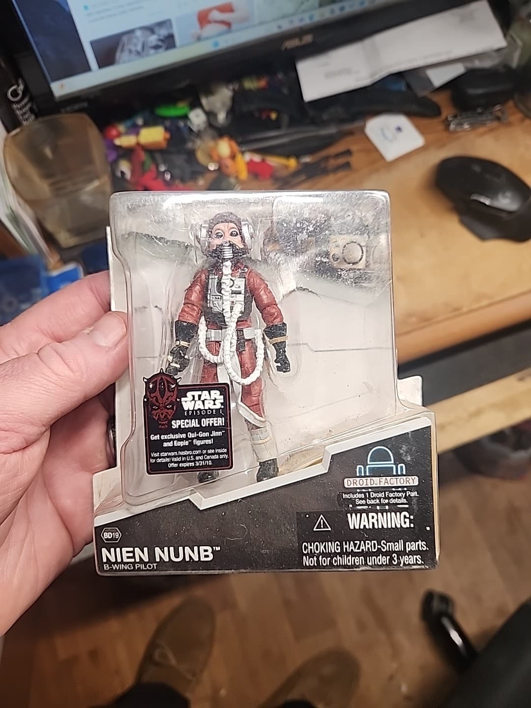 Star Wars Legacy Collection Nien Nunb figure #BD19 Hasbro Droid Factory 2009
