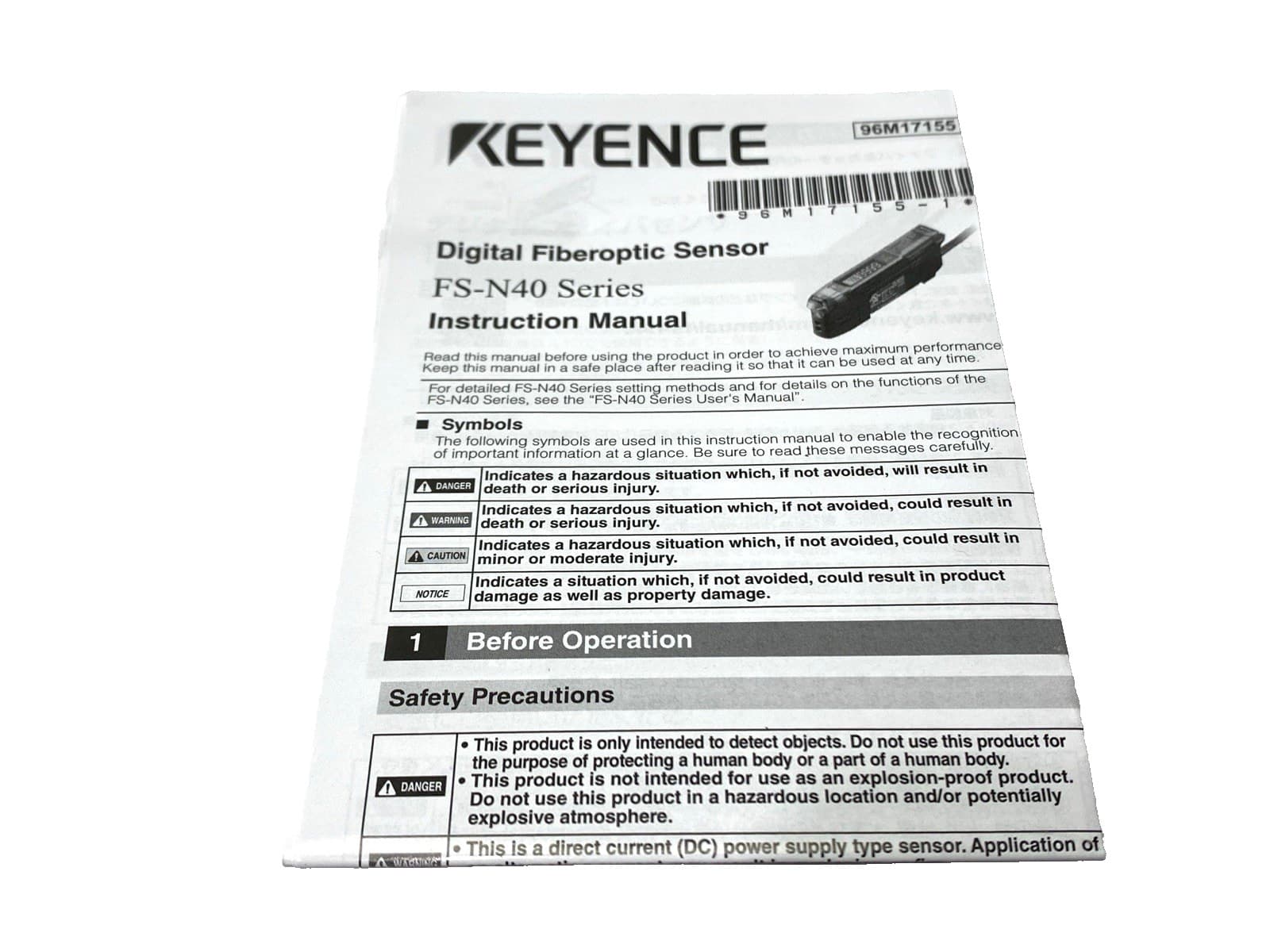 Keyence FS-N41N Fiber Thrubeam Sensor Amplifier 4
