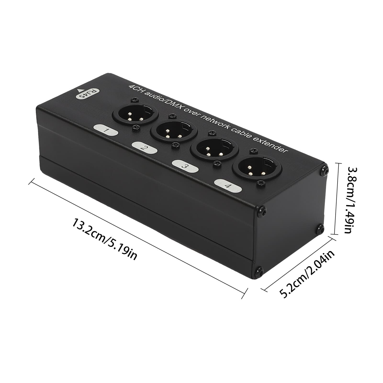 Extender Transmission Network Cable Sub Snake Box Extender 4-Channel Rectangular 2