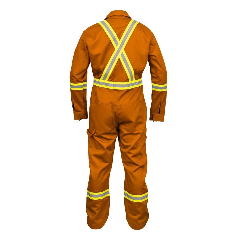Safety High Visibility Hi Vis Work Coverall with Leg Zipper-Full Sleeve-100%C 2