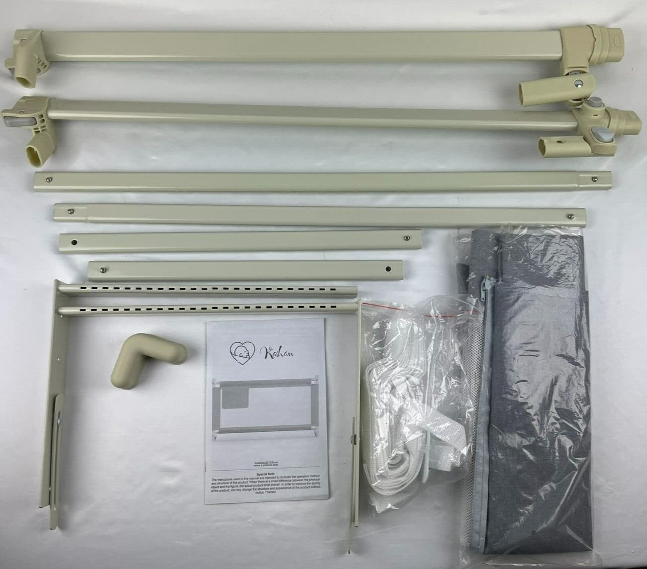 Kashan Bed Rail for Toddlers for Box Spring and Slats (47.2“×30”, Gray) 6