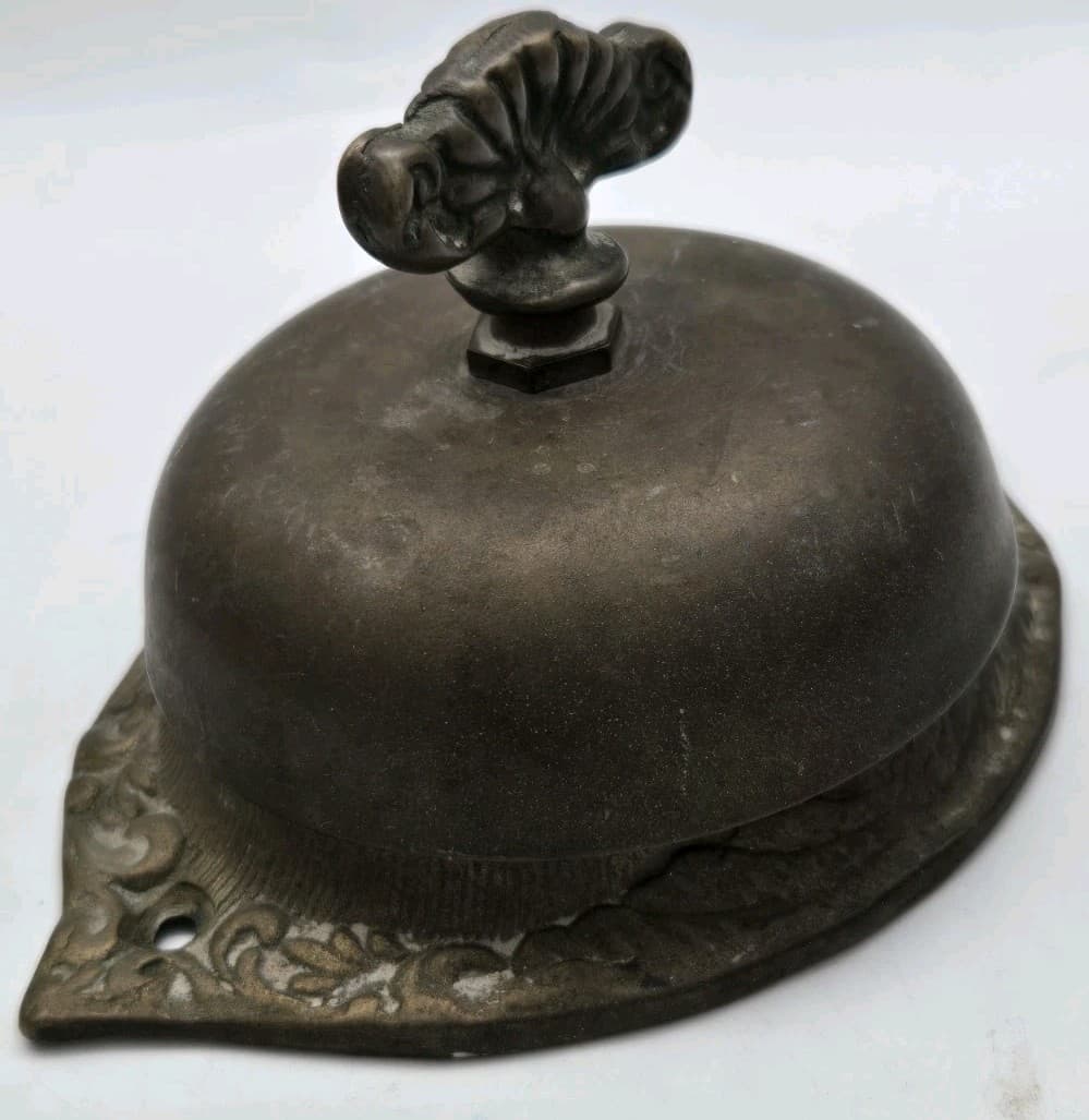 Victorian Style Mechanical Solid Brass Twist Door Bell Ringer Wall Mounted