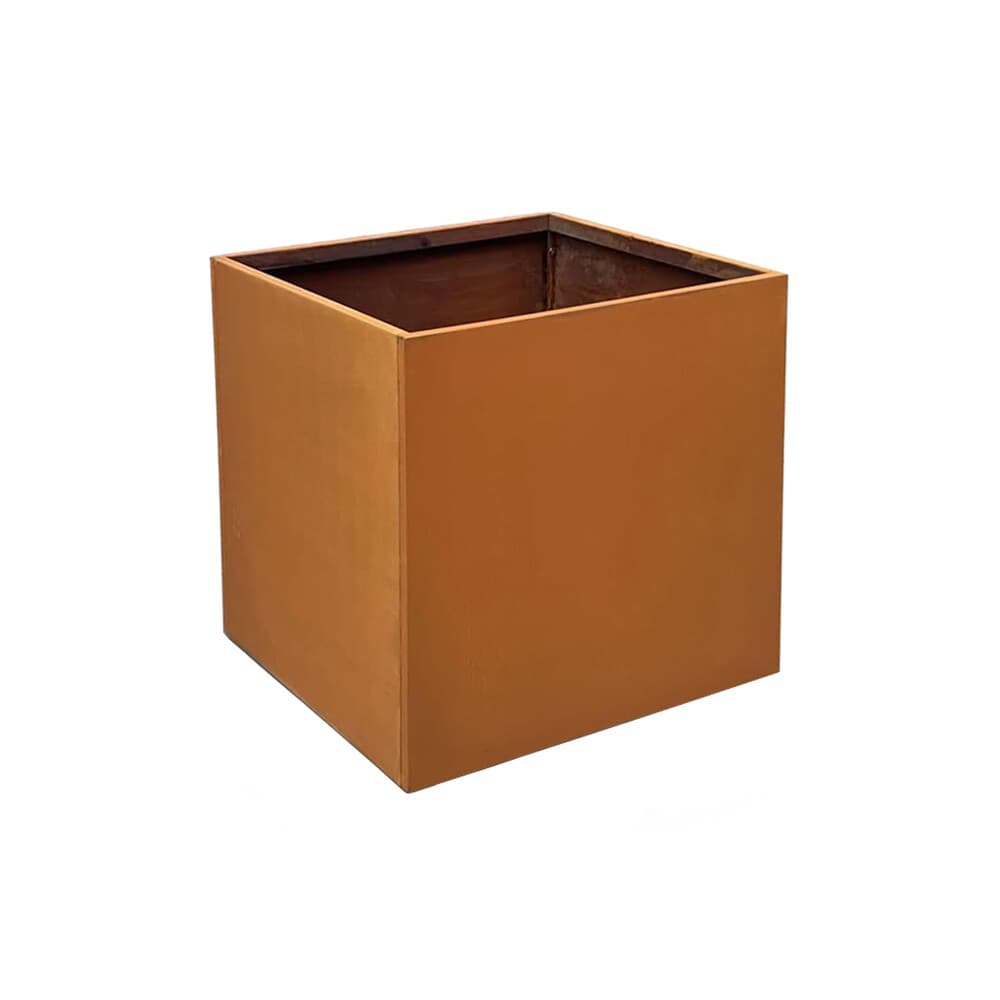 20x20x20-inch Corten Steel Planter Pot Metal Rustic Planter Box for Garden Patio 2