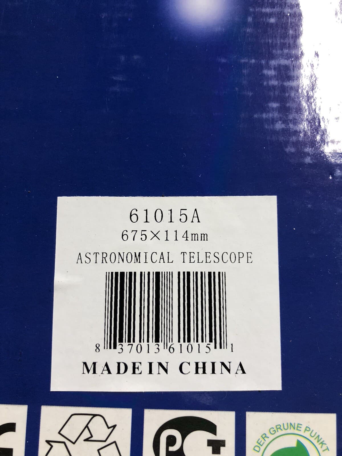 900x114mm 675 Power Reflector Telescope with Equatorial Mount & Tripod Neiko 2