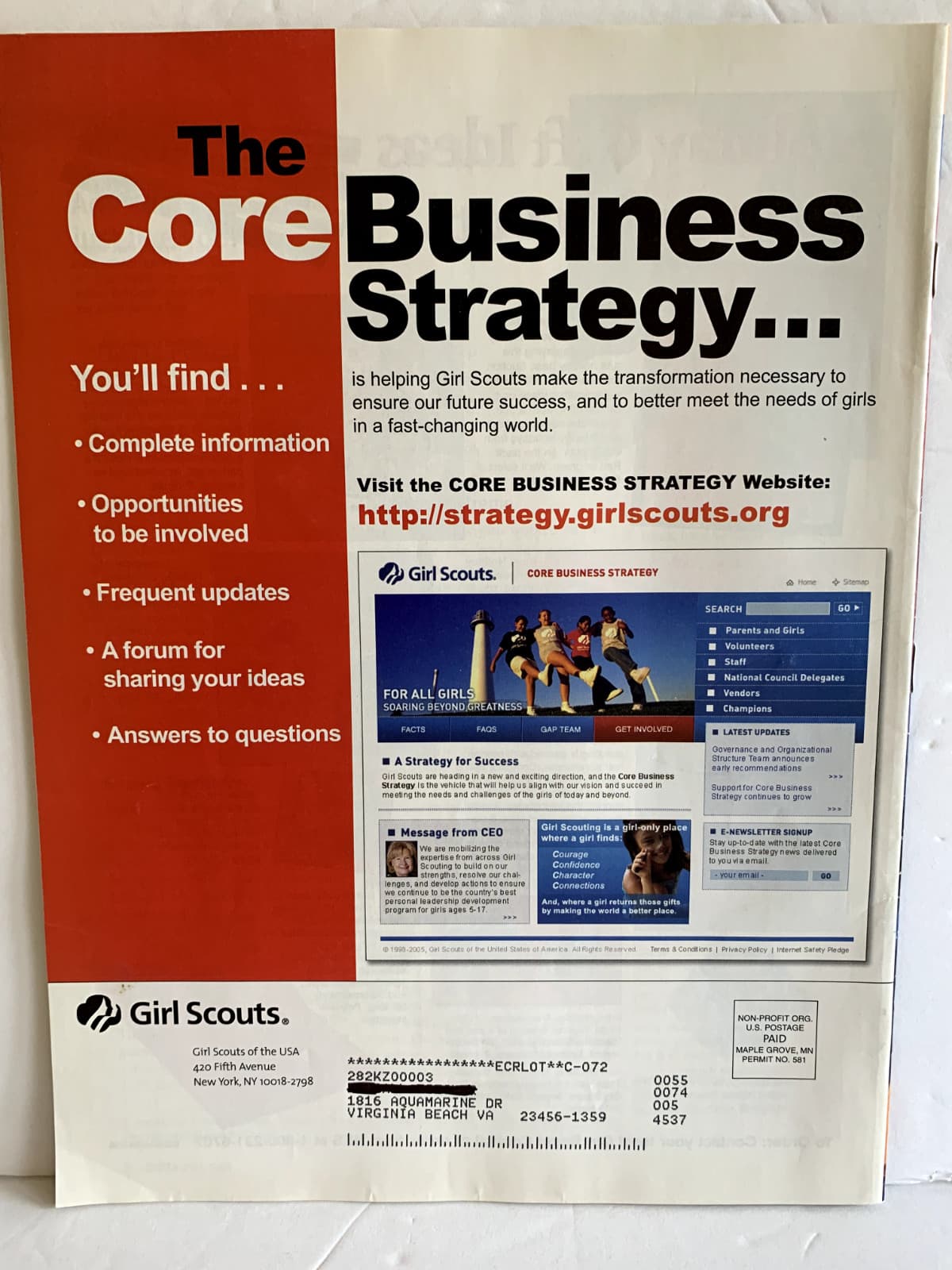 Vintage Girl Scout Leader Magazines 2005 Fall Winter Spring Summer Lot of 4 3