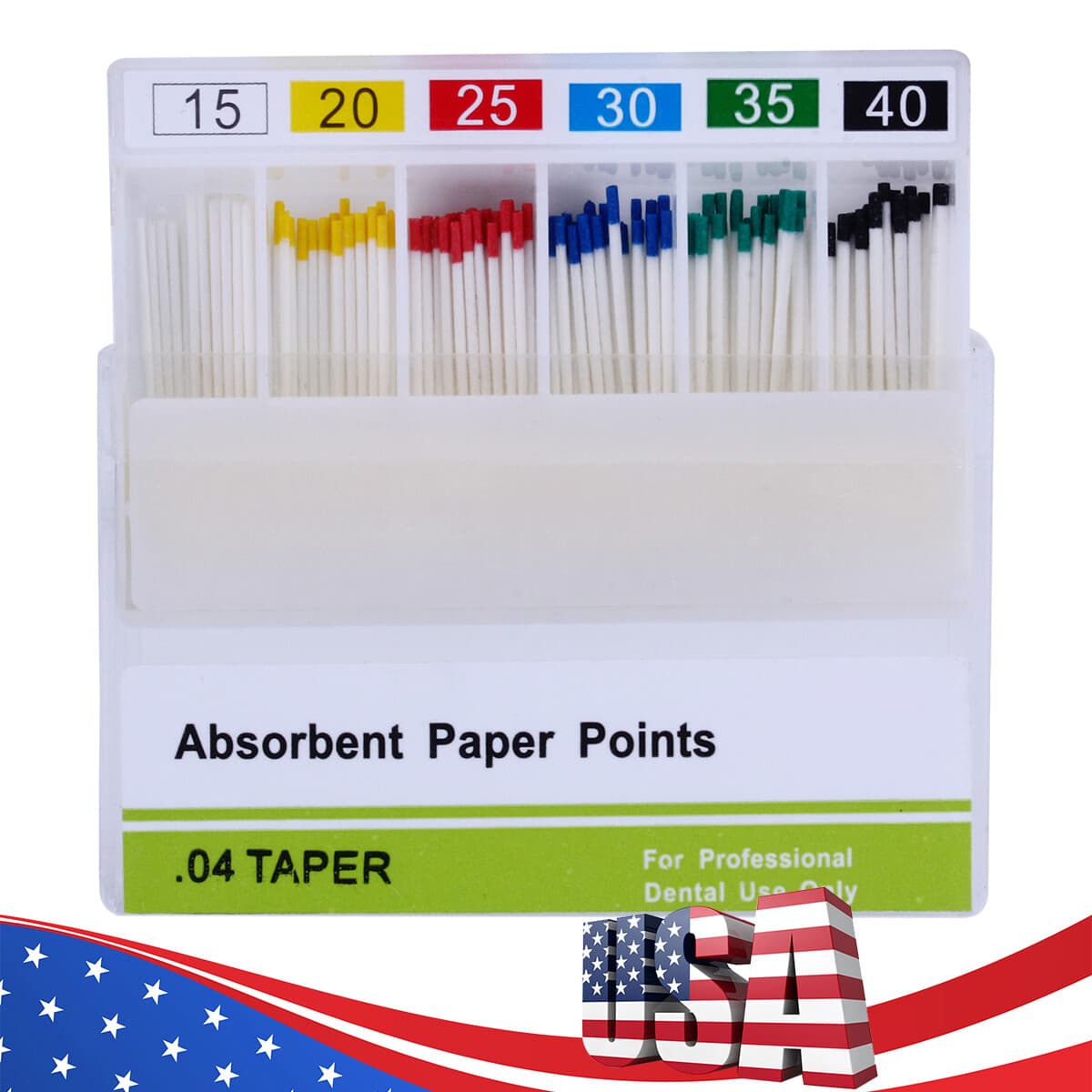 Dental Endo Gutta Percha Cutter /Absorbent Paper Point /Gutta Percha 15#-40# 2