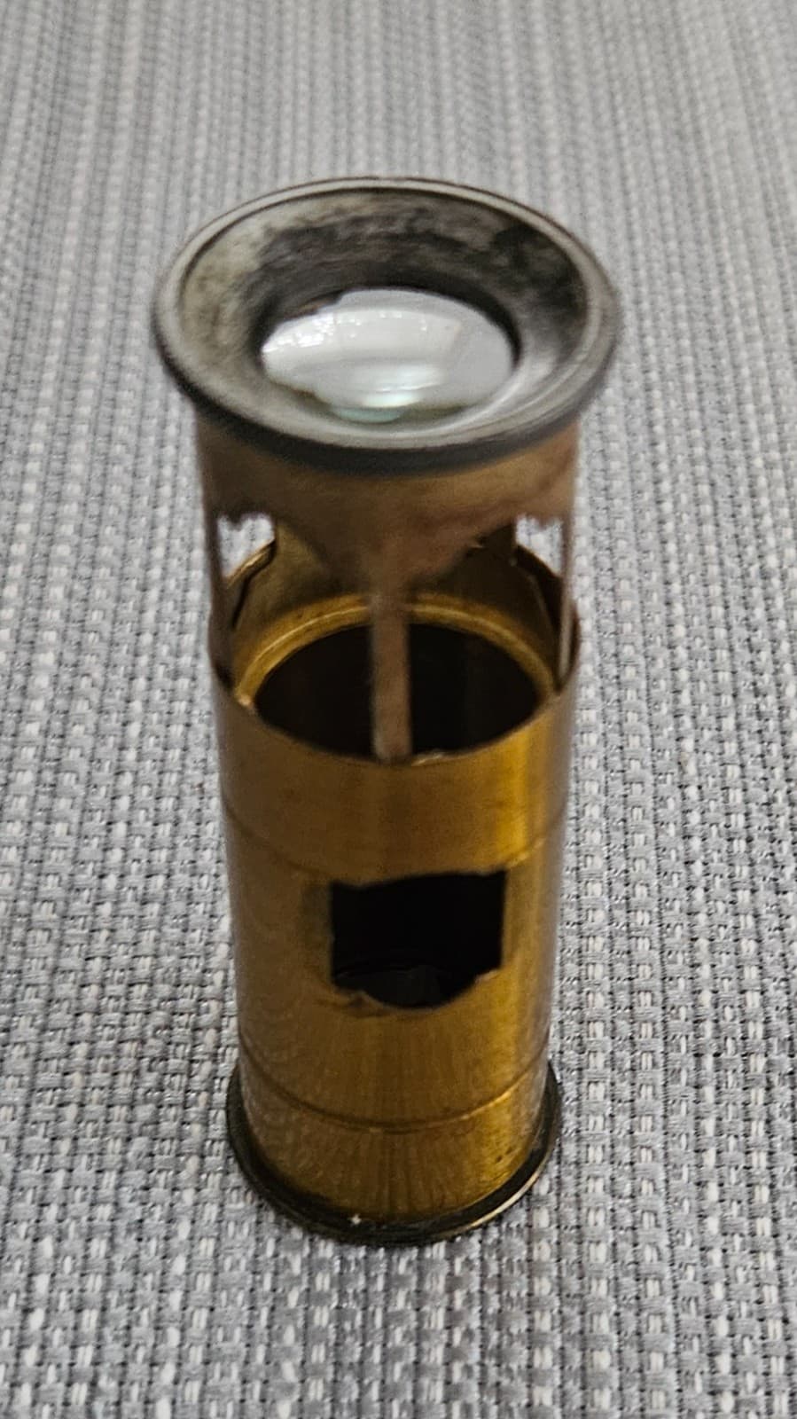 ANTIQUE BRASS FRENCH POCKET MICROSCOPE WITH INSTRUCTIONS 6