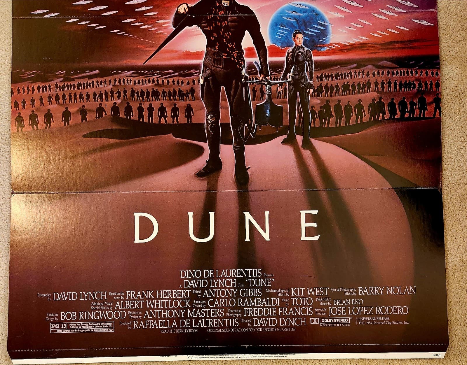 Vintage Original 1984 Dune Theater Standee Display – Rare 2