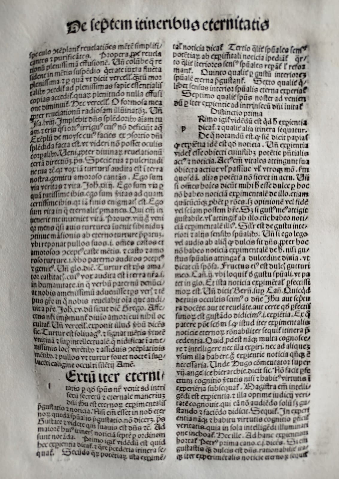 Original Incunable Leaf Bonaventura Opuscula Strasbourg Husner (B) - 1495 2