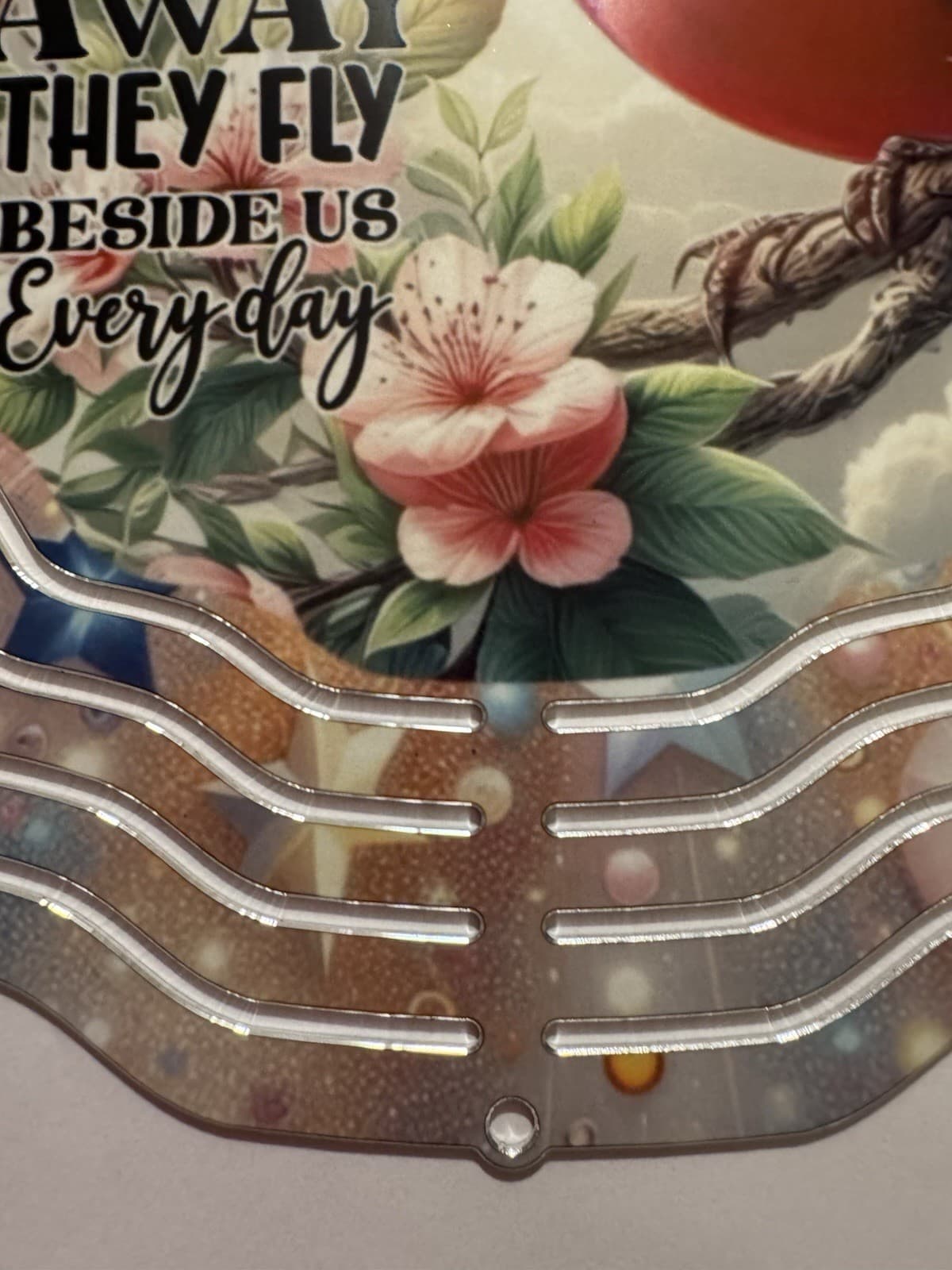 Cardinal Birds 8" Aluminum Wind Spinner Red 6