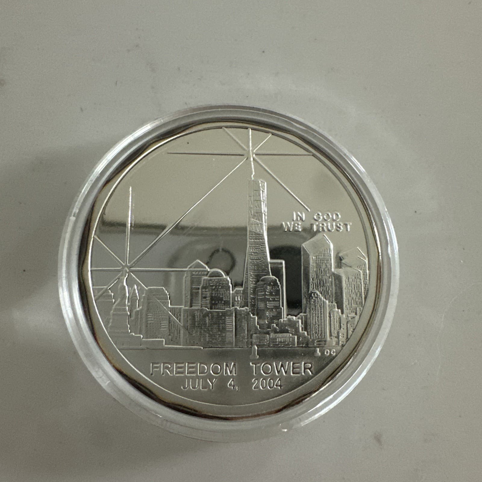 National Collector's Mint Freedom Tower 2004 July 4 One Dollar Silver Clad O-Box 3
