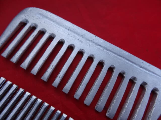 Handmade Finish_2 x FARRIER Horse Grooming Aluminium Metal Tail Mane Comb  4