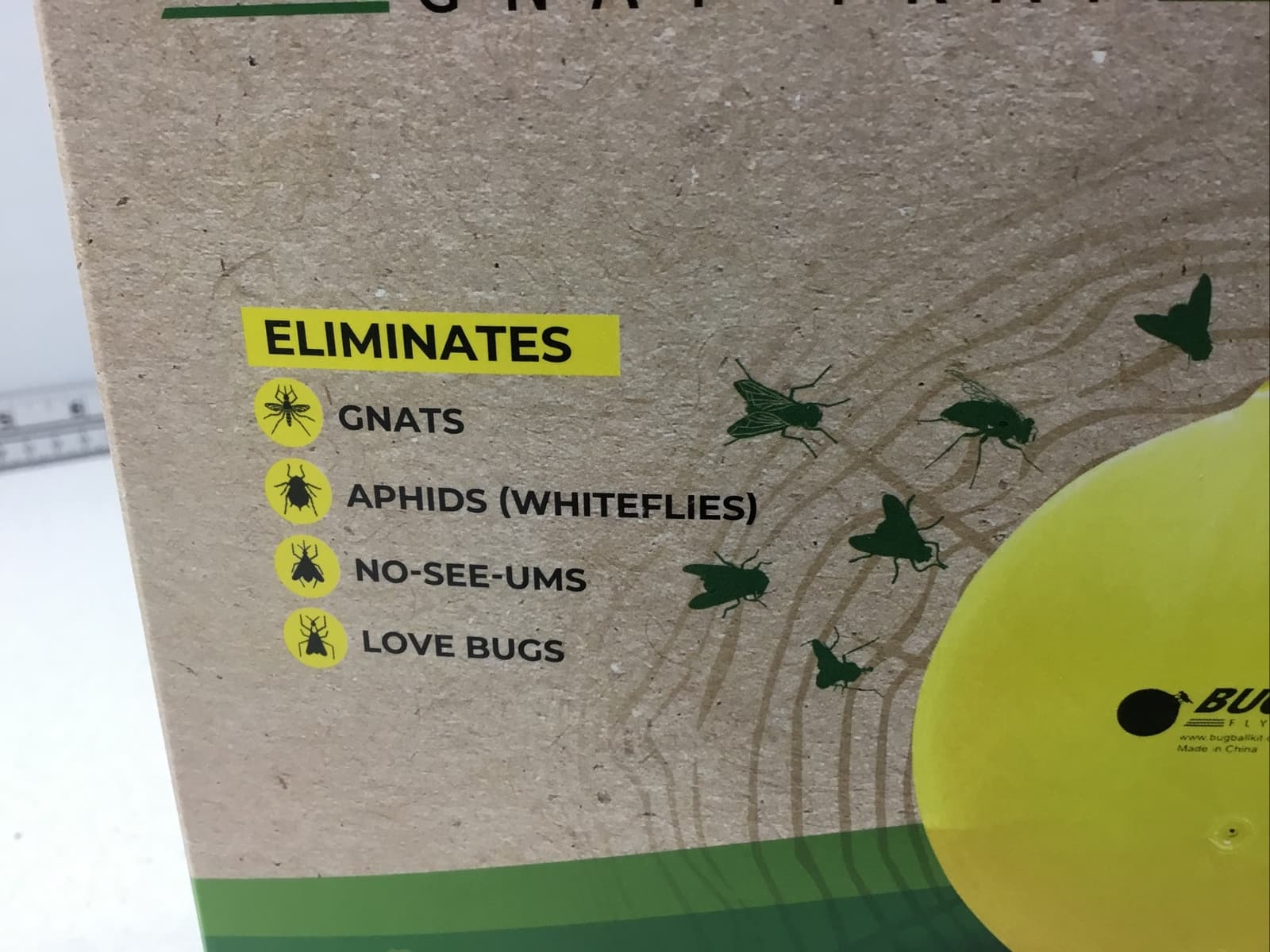 Bug Ball  Catch Em Starter Kit Gnat Trap Aphids Whiteflies No See-Ums Bugs Flies 3