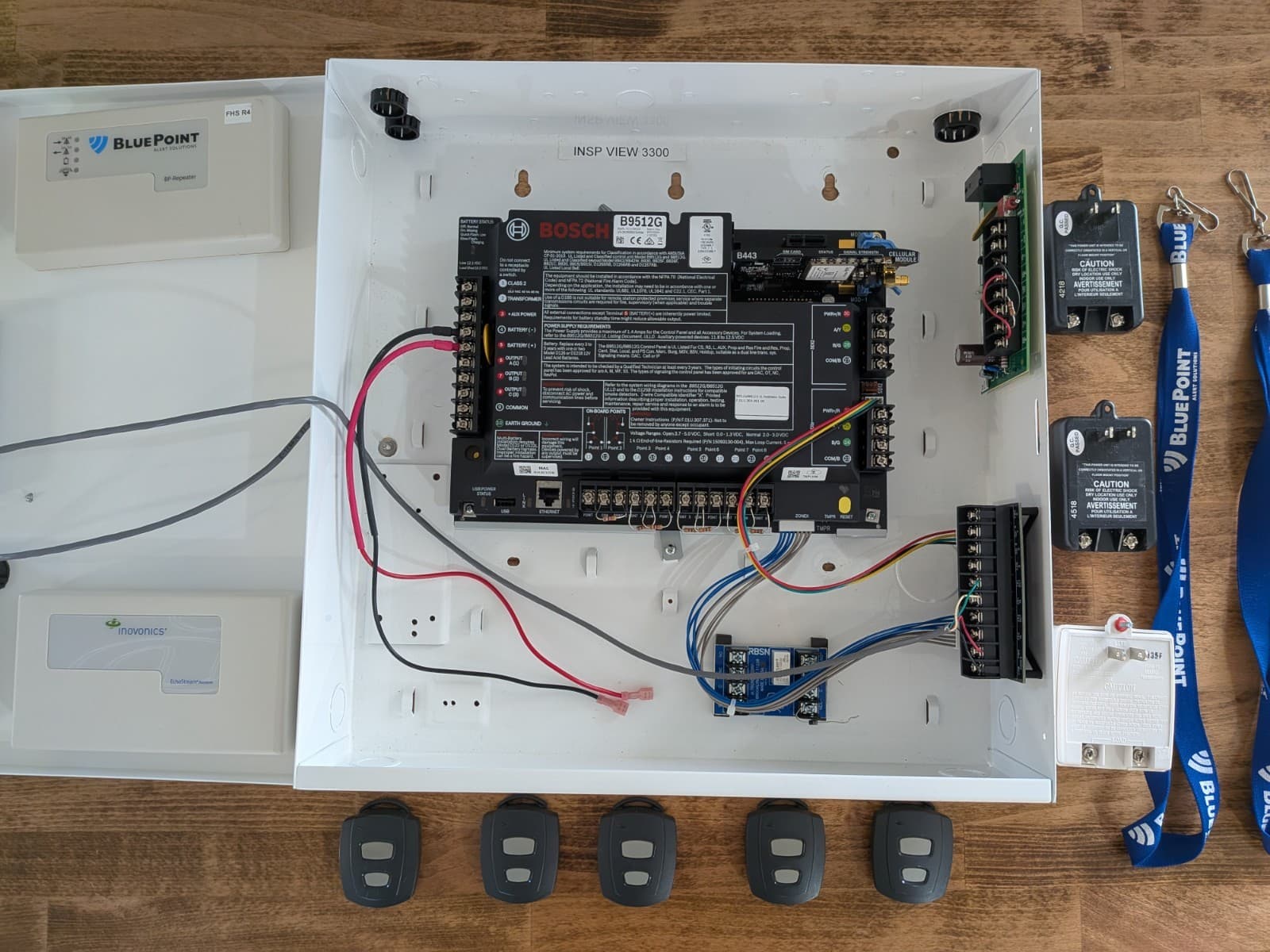 Bosch B9512G Fire / Intrusion Panel + B942 Touchscreen + BluePoint Alert Systems 3