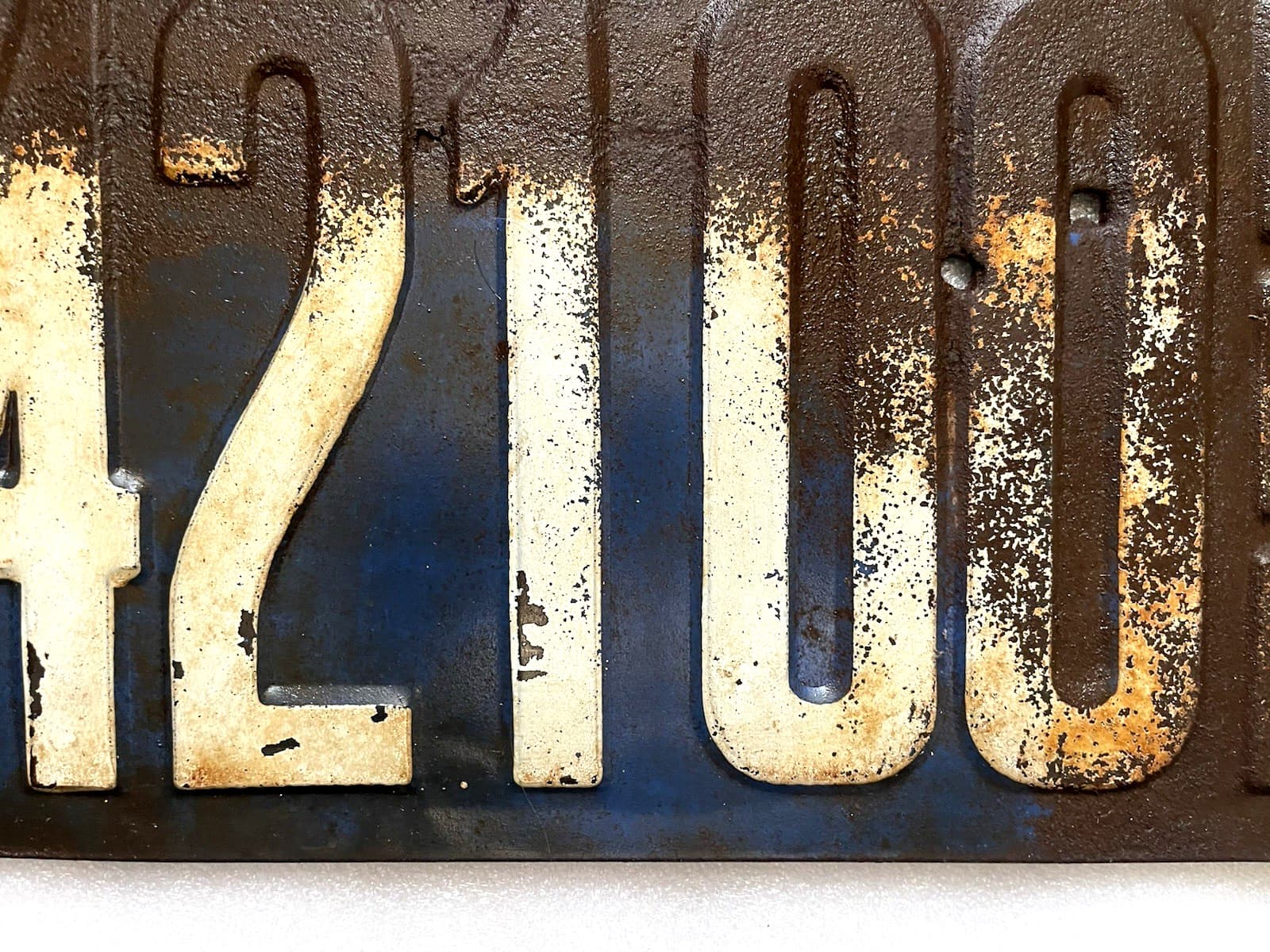 Vintage Illinois 1913 Auto License Plate Set 42100  AN ORIGINAL SET 3