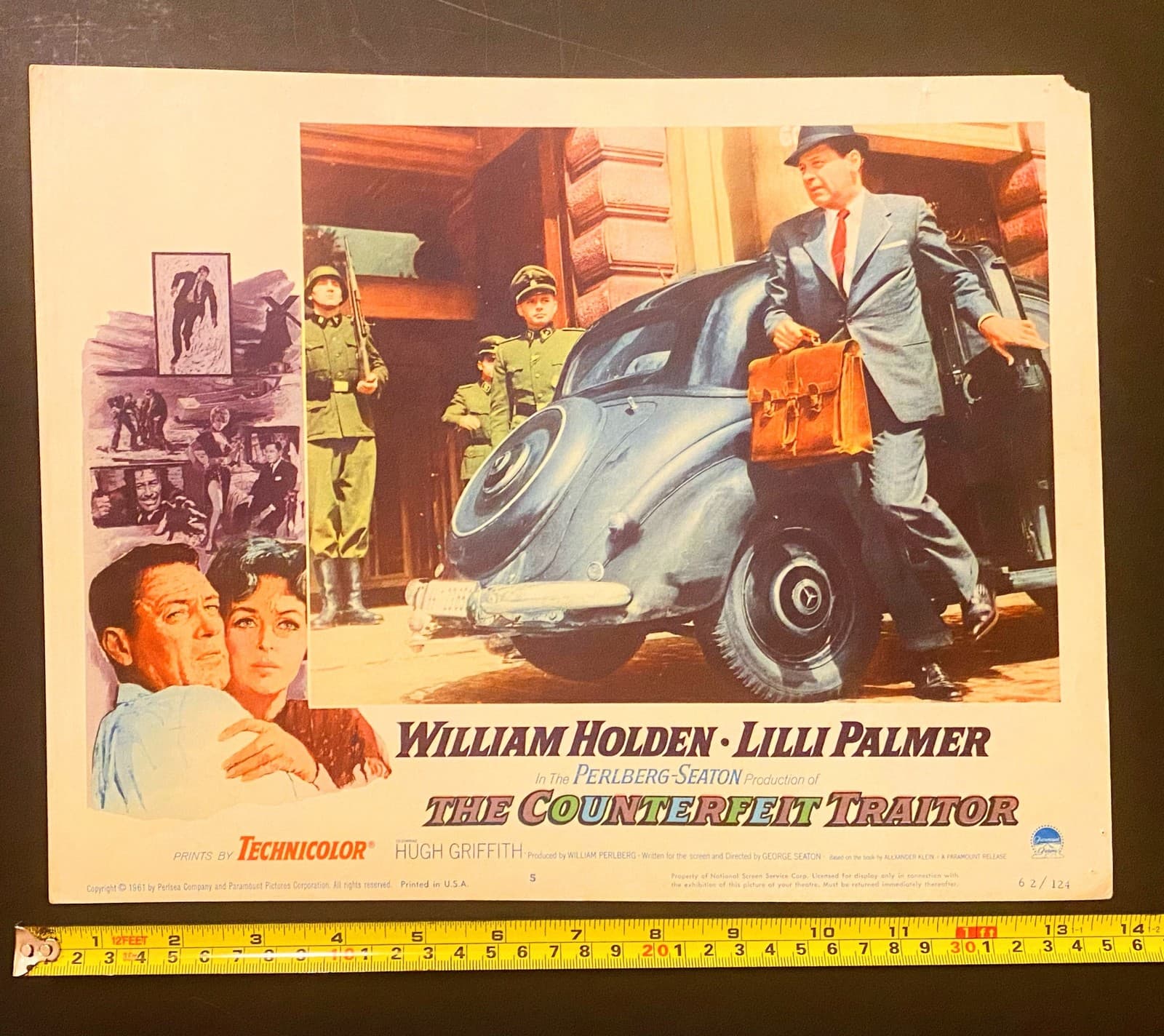 original 1941 Lobby Card THE COUNTERFEIT TRAITOR   11x14"  VG+ with slight aging 4