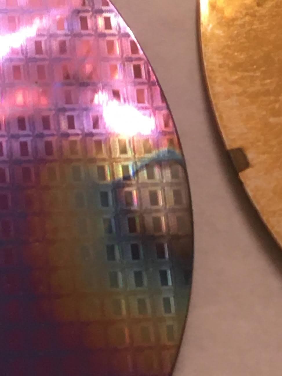 4" Unknown SEH Experimented Silicon Wafer 1980s Unique One of a Kind 6