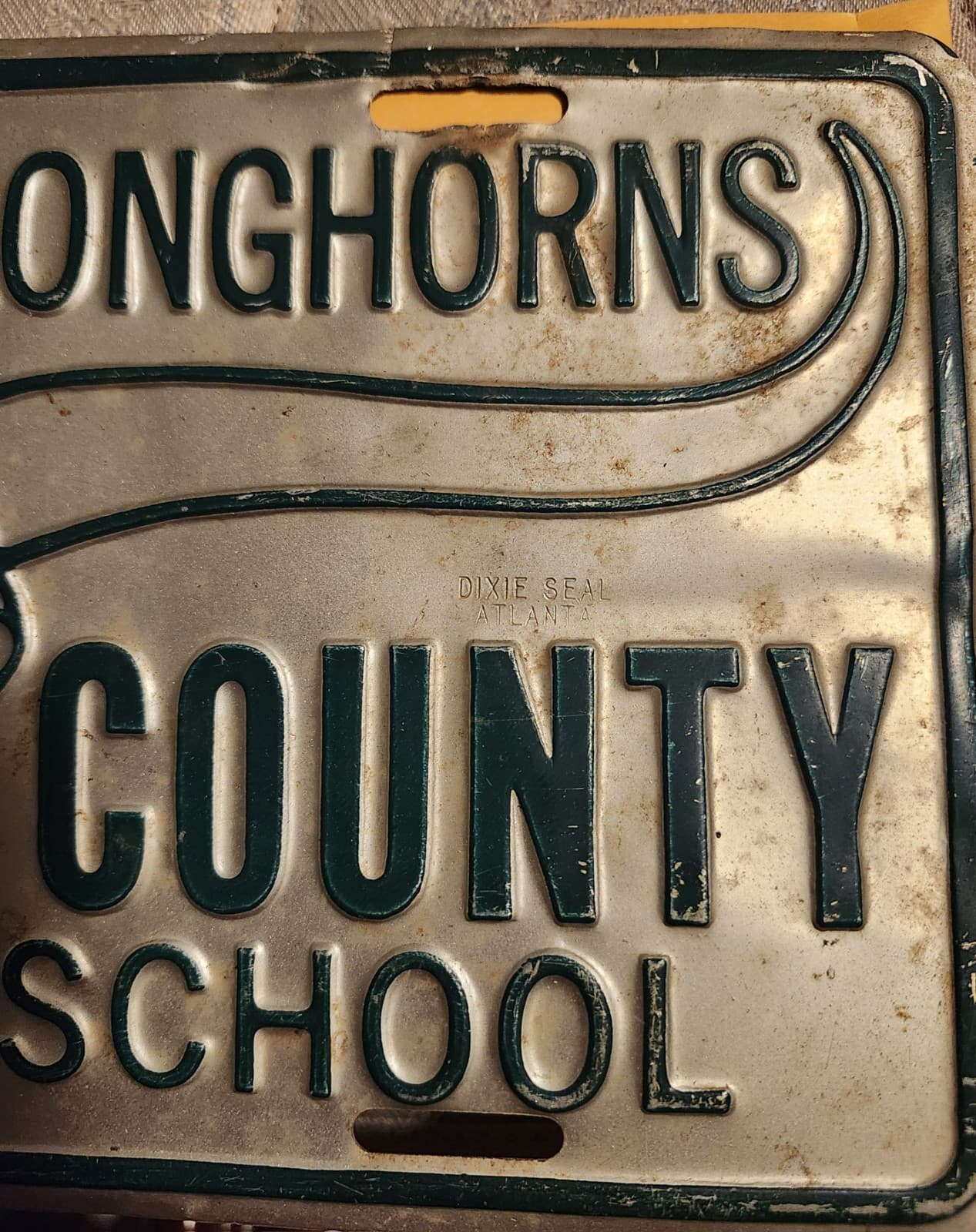 Evans Co. Georgia High School Booster License Plate Longhorns 3