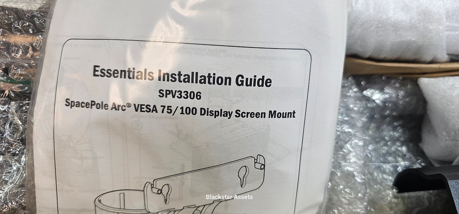 Spacepole Arc VESA 75/100 Display Screen Mount SPV3306 + Verifone P400 Multigrip 5