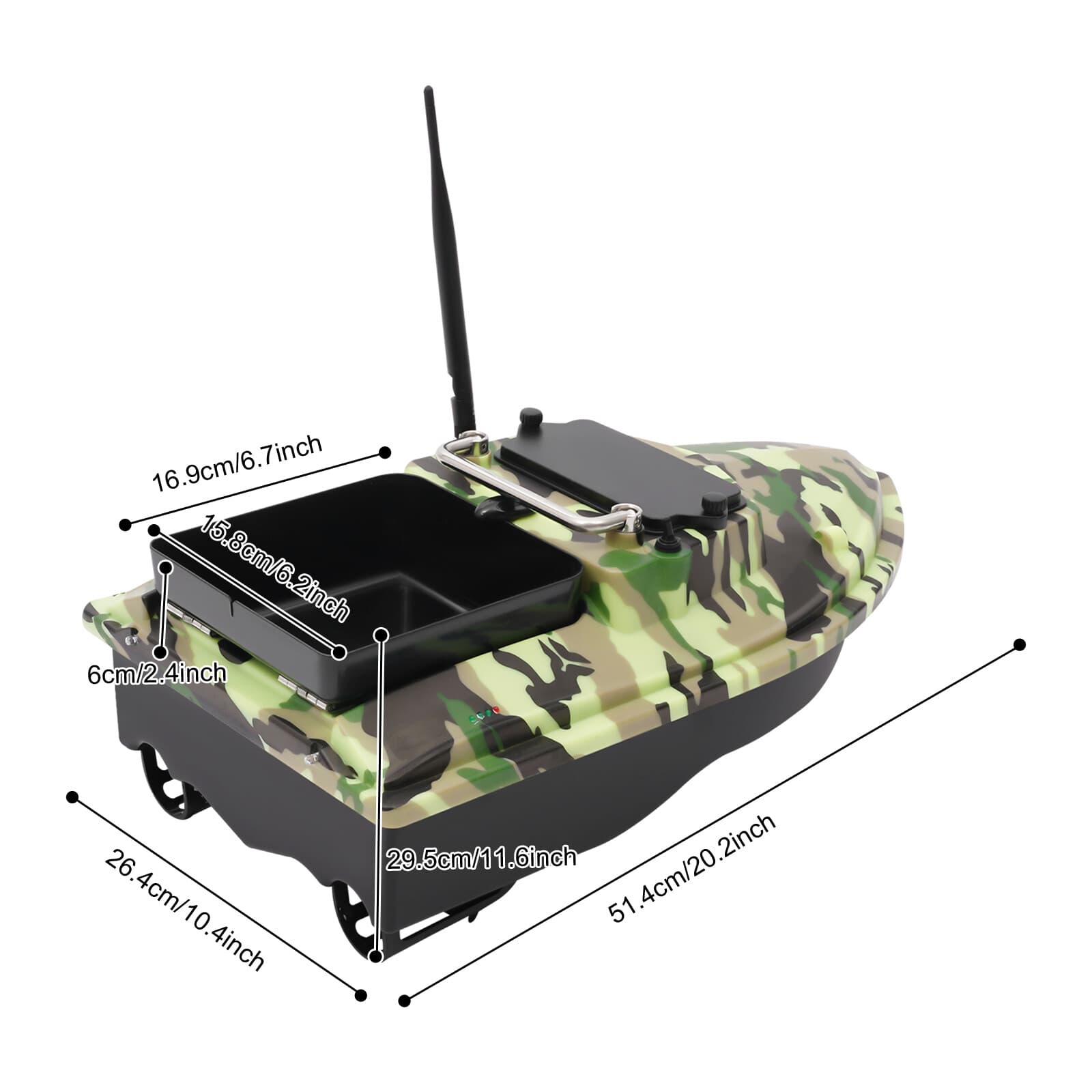 1.5kg Loading Remote Control Fishing Bait Remote Control Boat RC Fish Finder 2