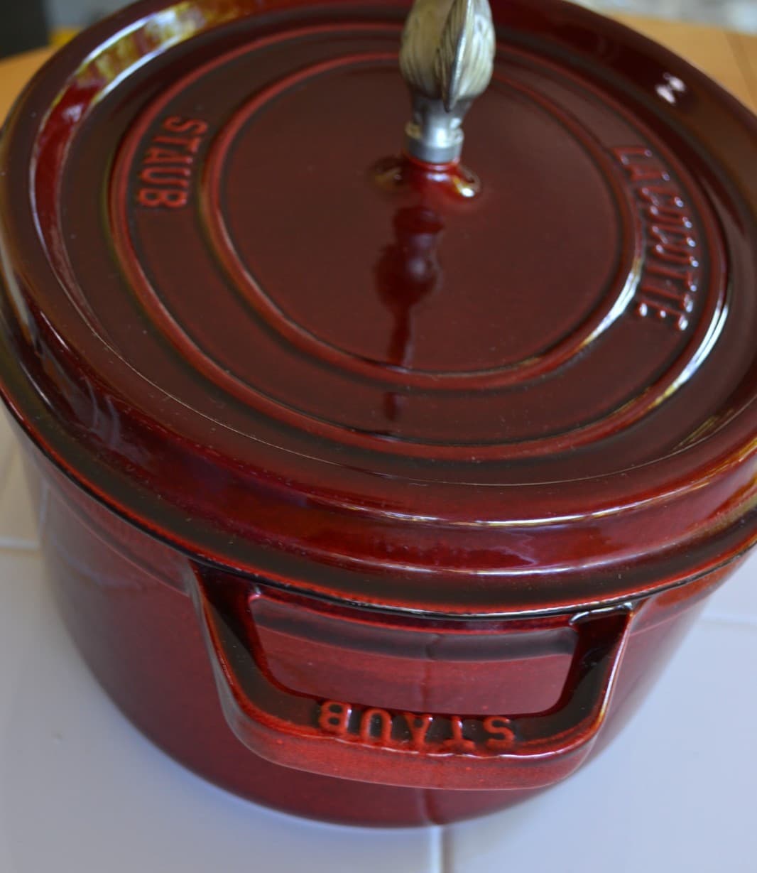 Staub Lacocotte Cast Iron Dutch Oven Made In France Grenadine Red 4